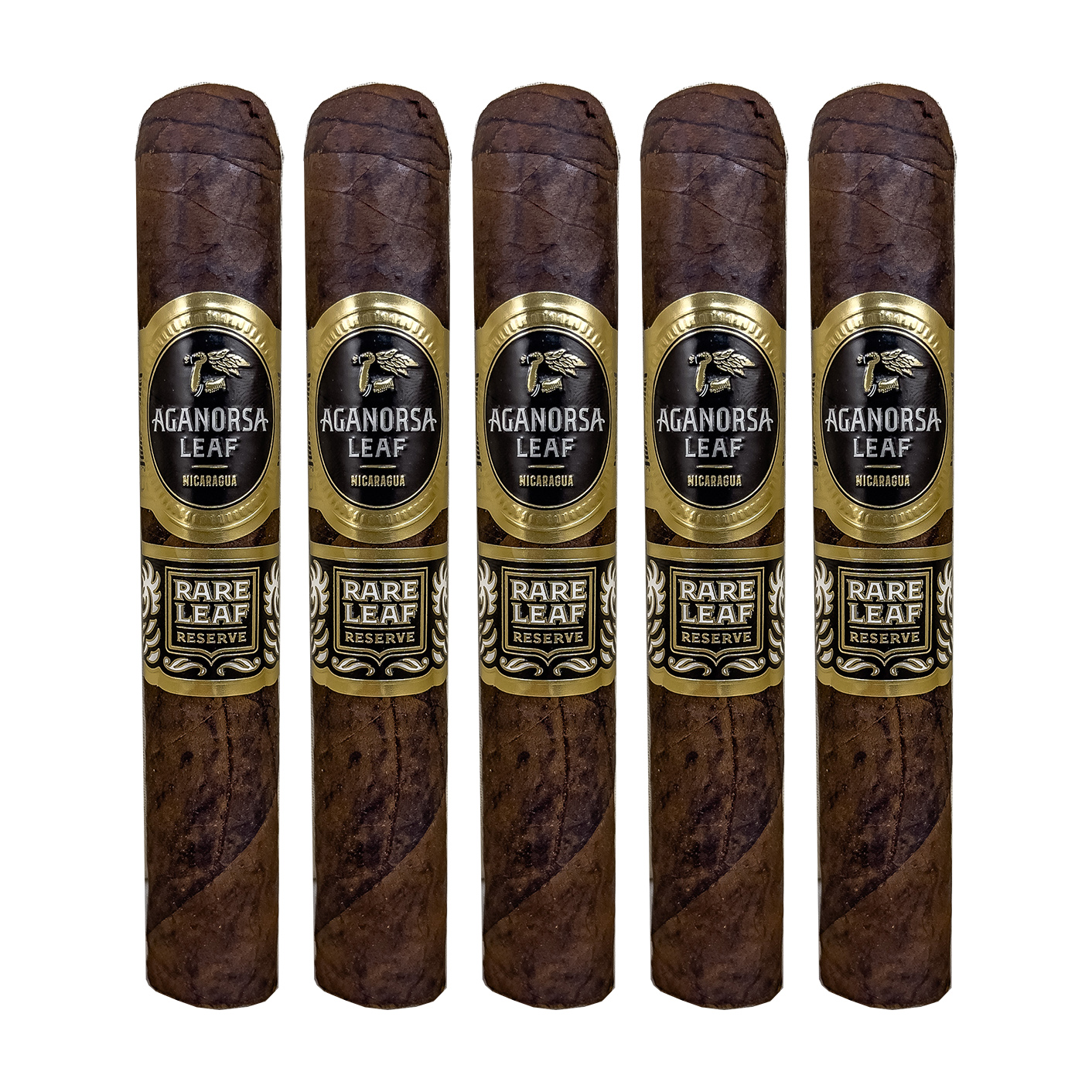 Aganorsa Rare Leaf Reserve Maduro Robusto Cigar - 5 Pack